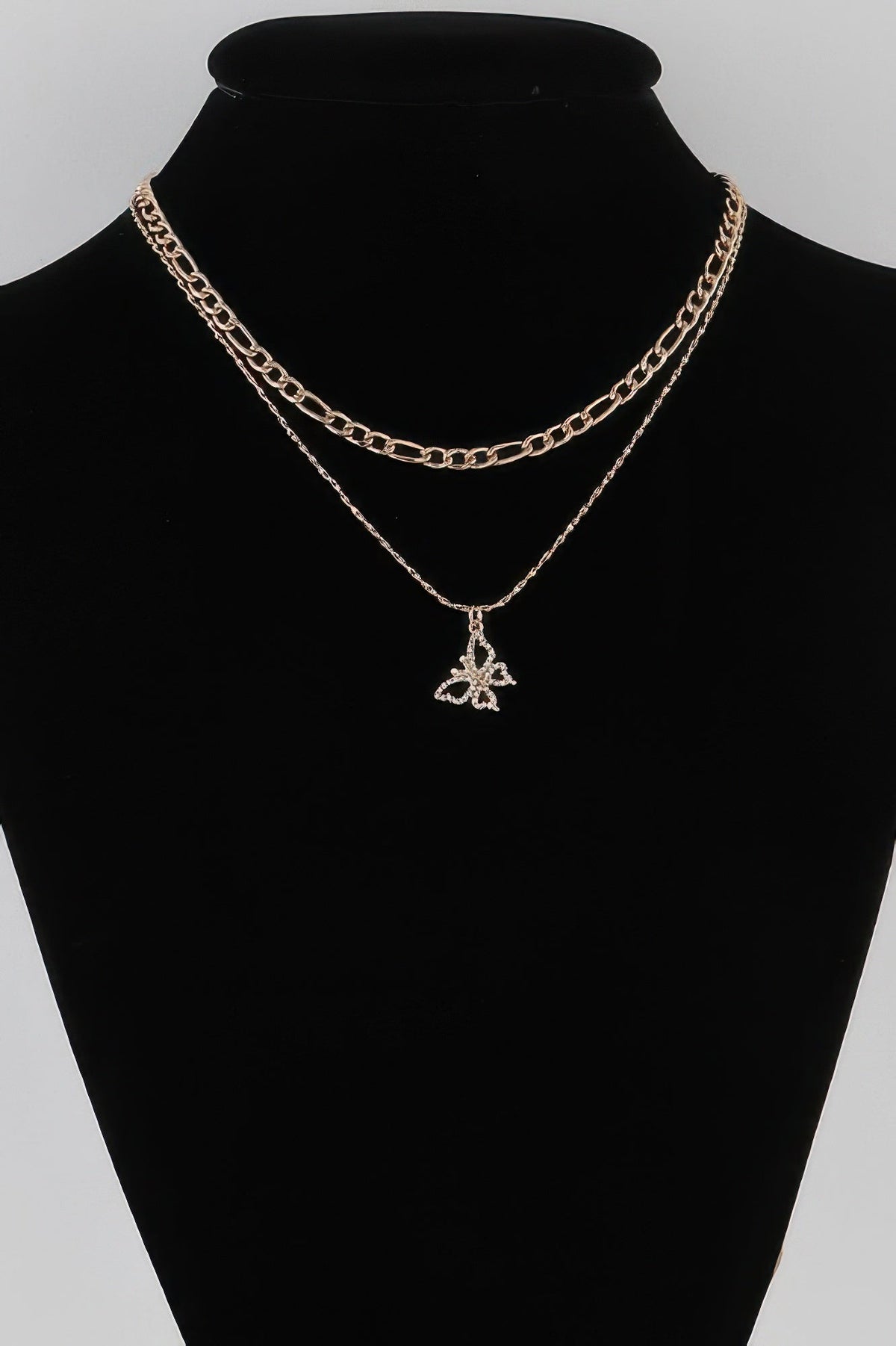 Jeweled Butterfly Necklace