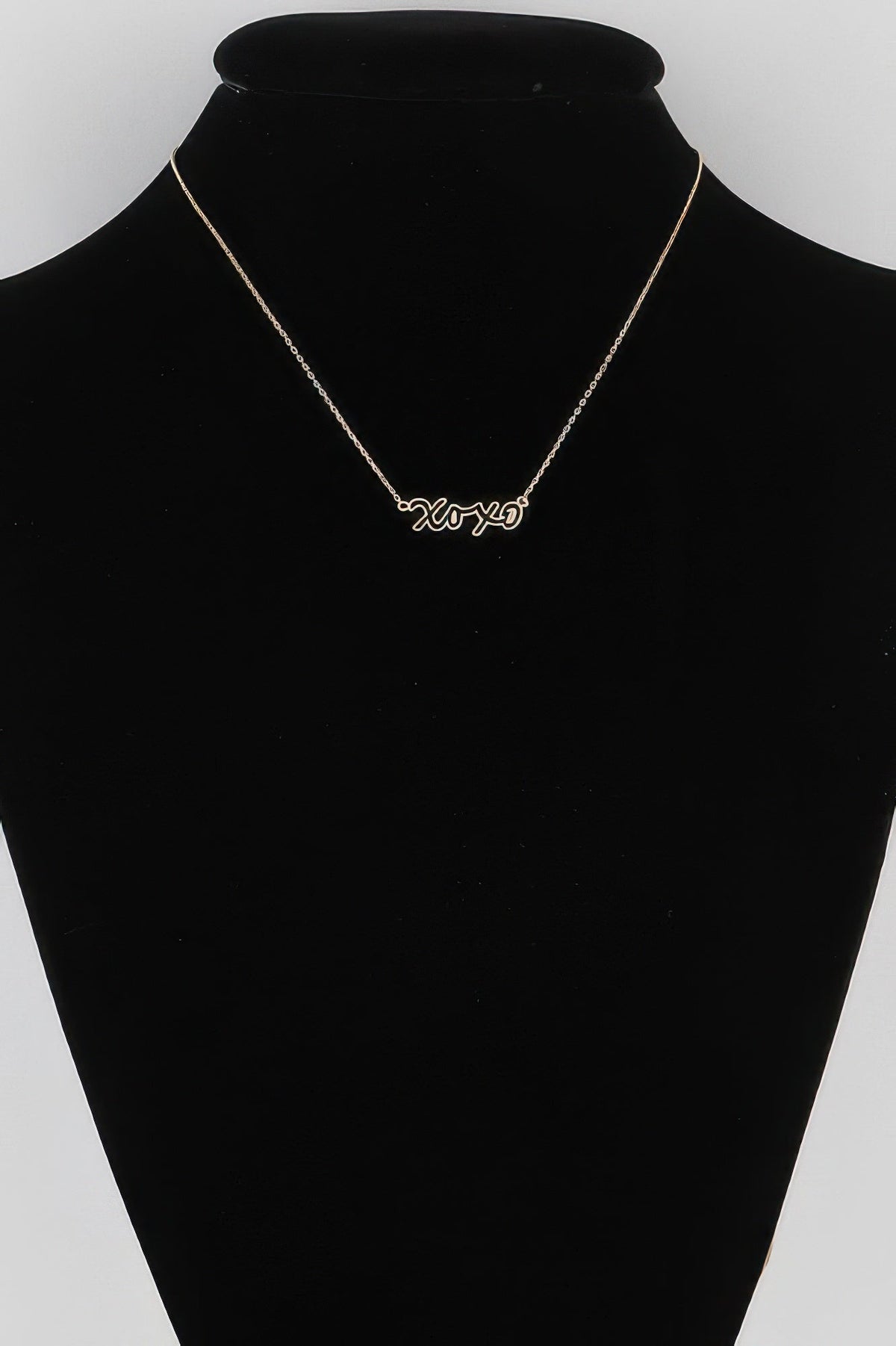 Xoxo Script Necklace