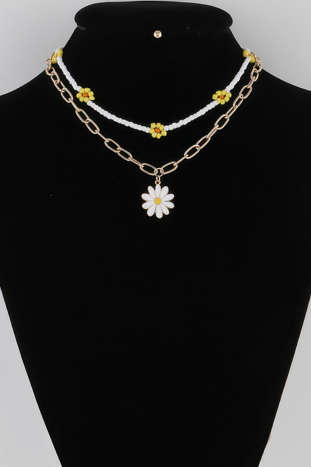 Multi Flower Charms Necklace
