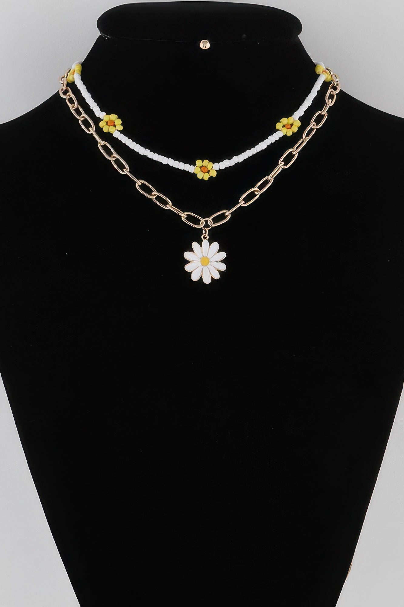 Multi Flower Charms Necklace