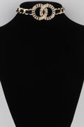 Starred Oo Chain Choker Necklace