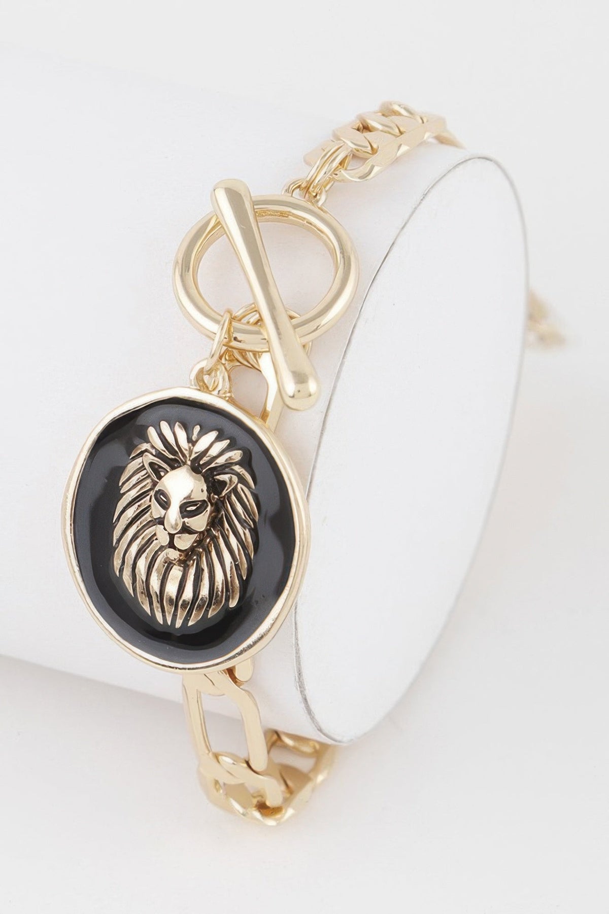 Lion Emblem Toggle Bracelet