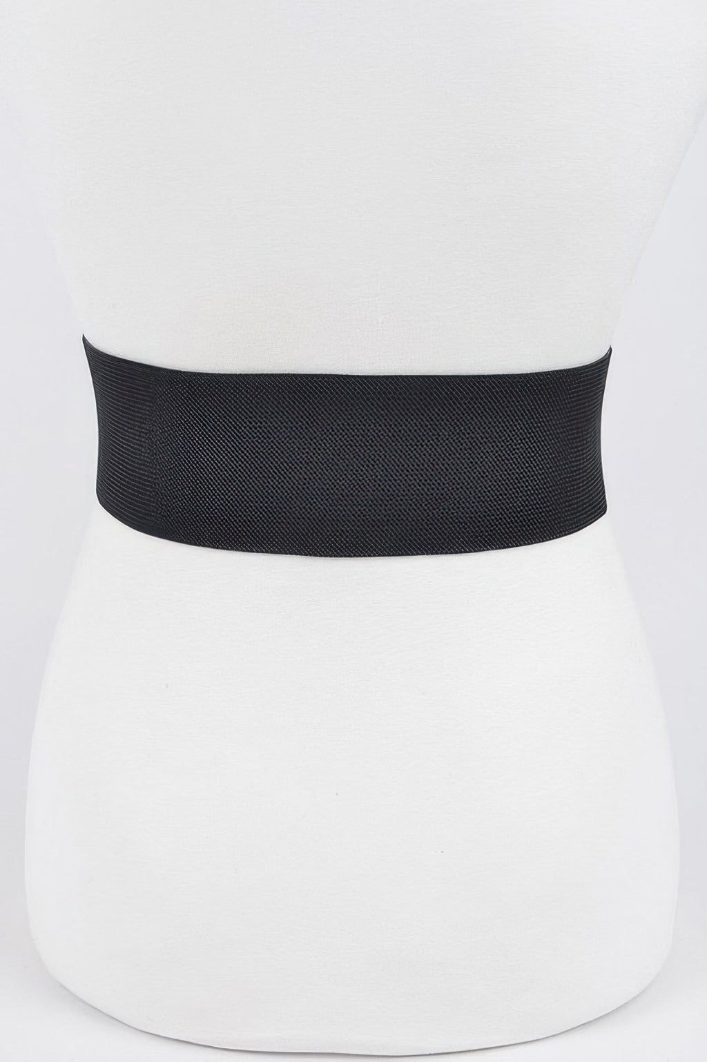 Rhinestone Square Buckle Plus Size Elastic Belt