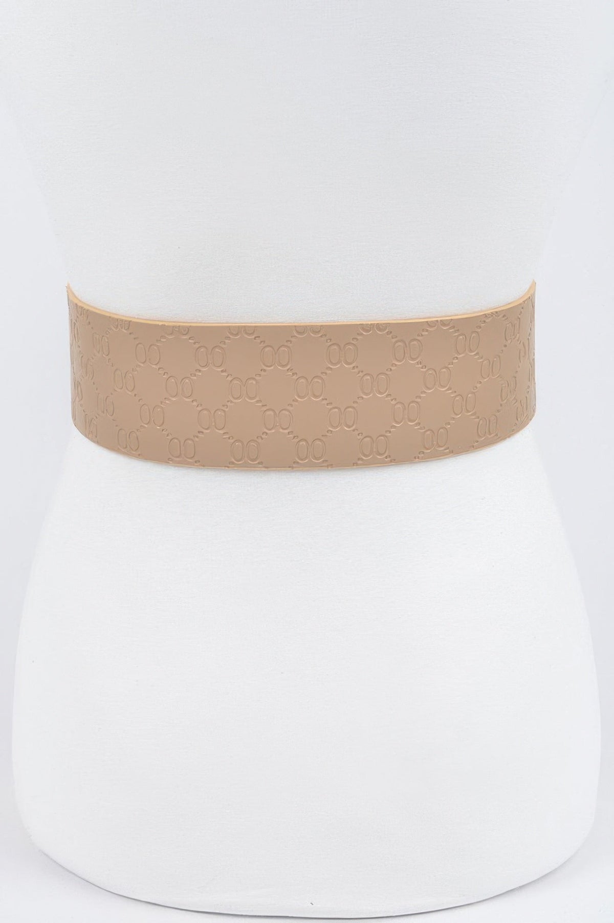 Big Metal Buckle Embossed Plus Size Belt