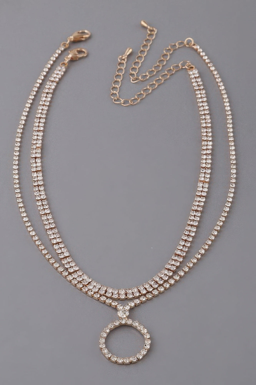 Jeweled Circle Choker Necklace