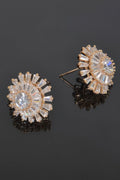 Flower Rhinestone Earrings