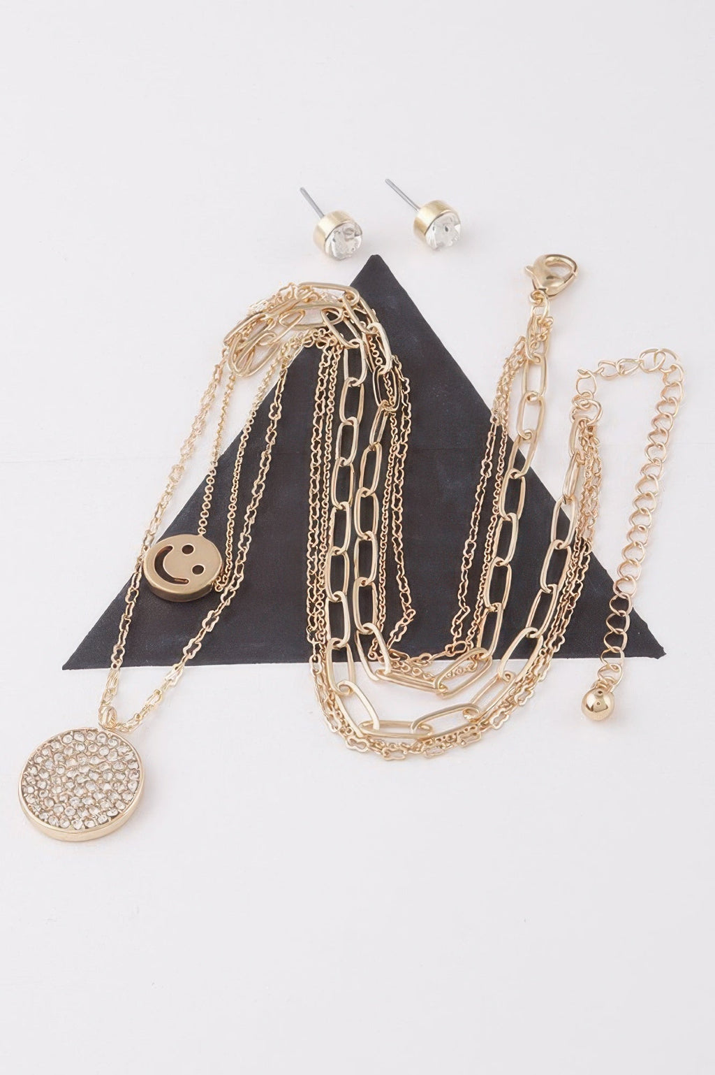 Multi Smiley Face Necklace