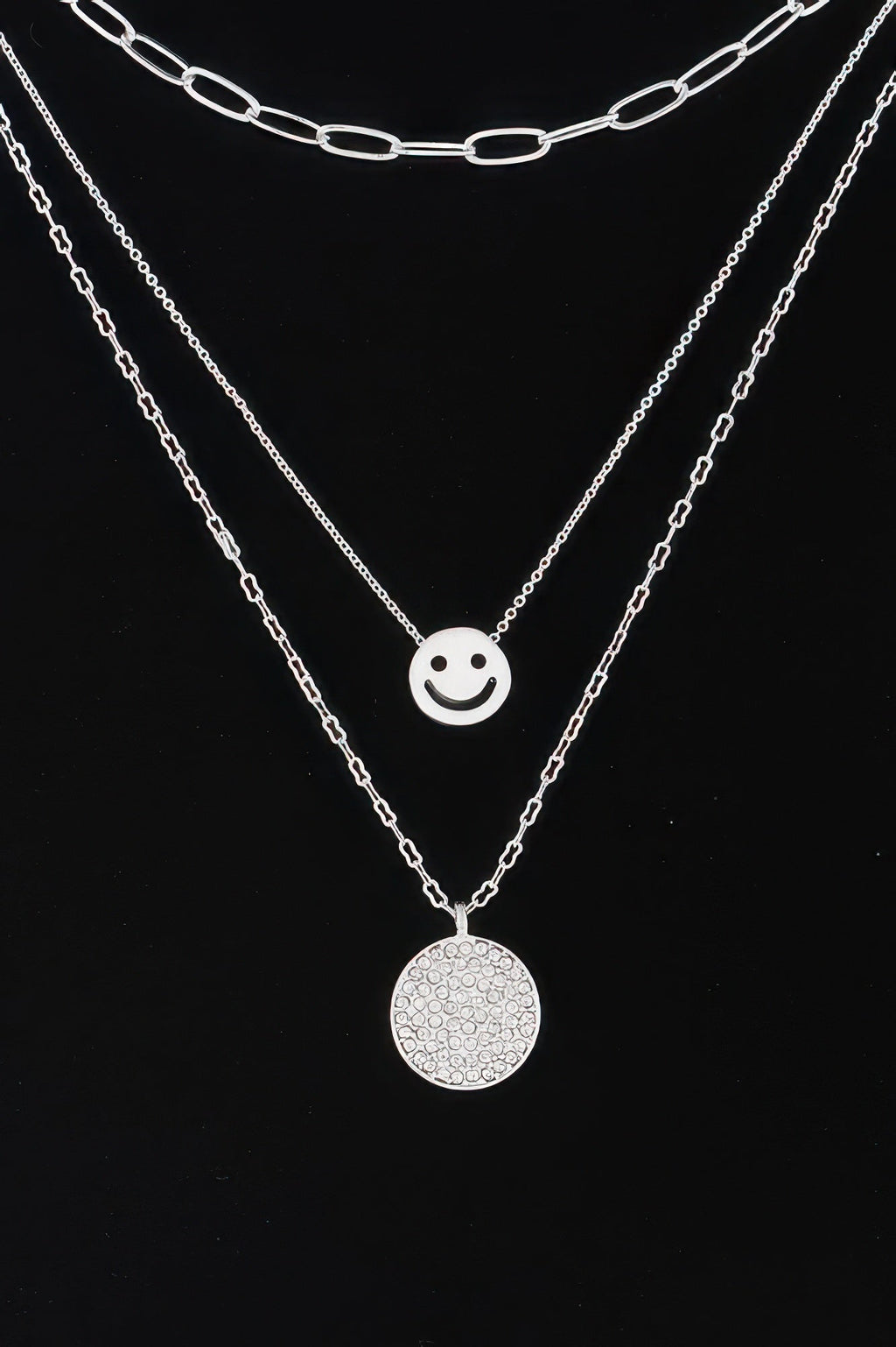 Multi Smiley Face Necklace