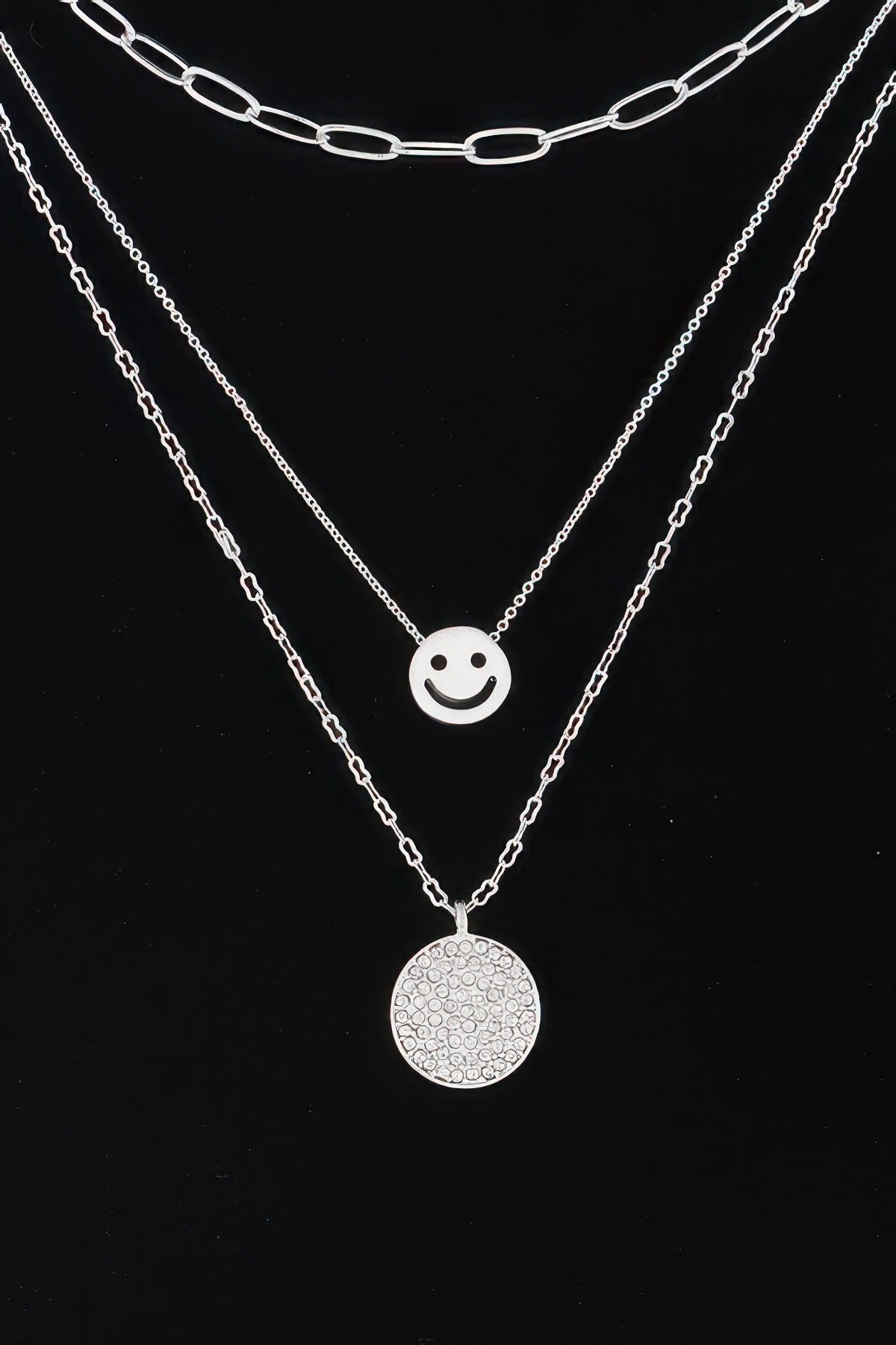 Multi Smiley Face Necklace