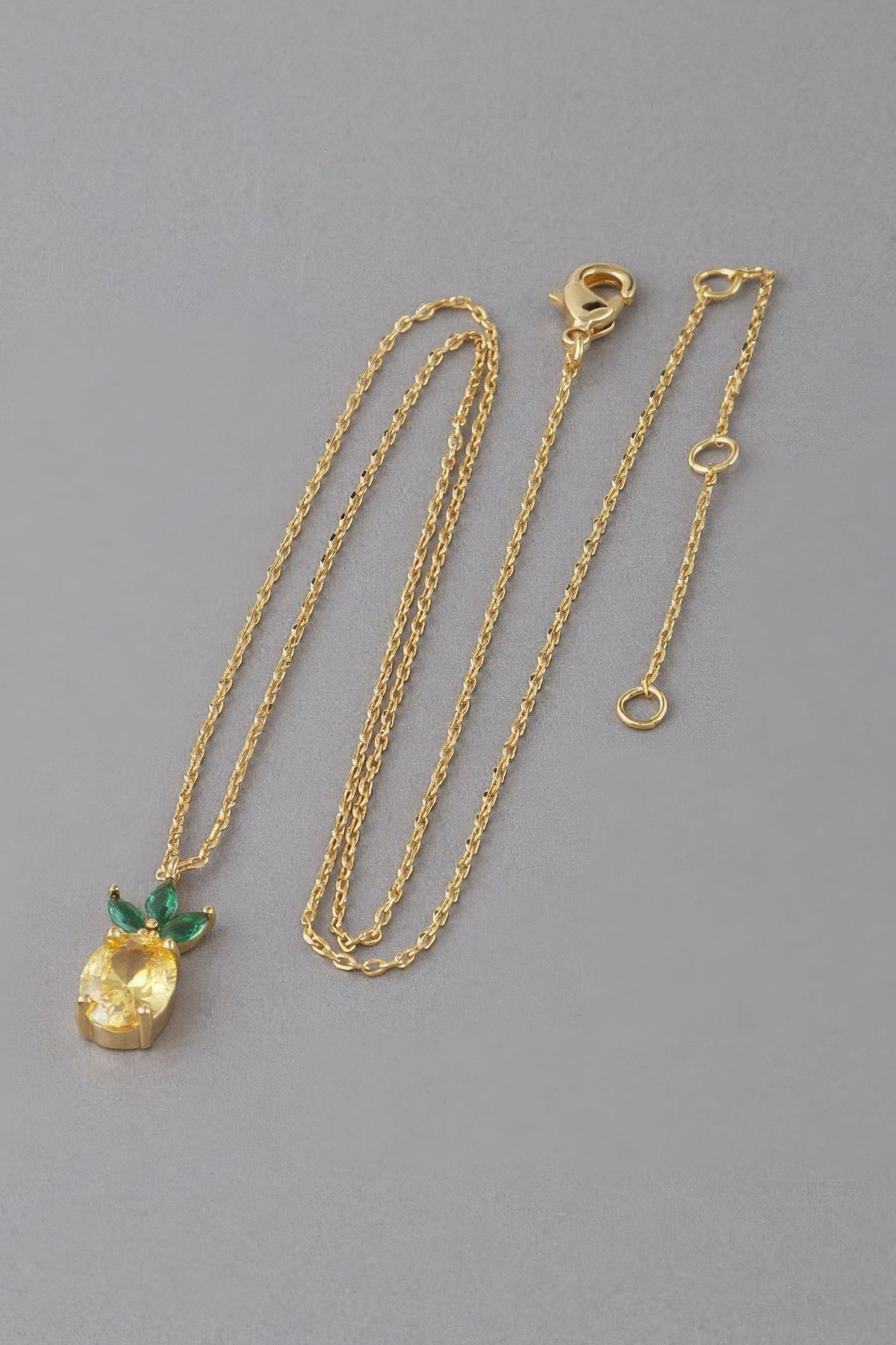 Tropical Pineapple Pendant Necklace