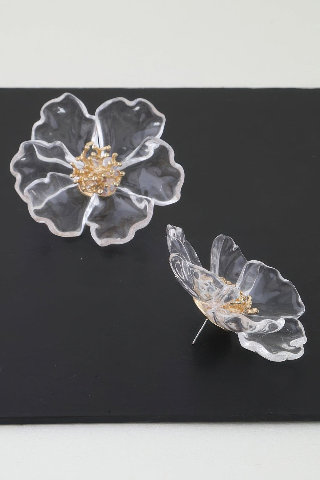 Transparent Blossom Flower Earrings