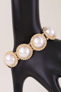 Weaved Pearl Stone Beaded Bracelet