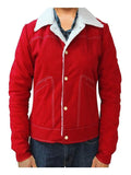 Women Cotton Stylish Fur Coat – Red