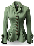 Women Green Sapphire Cotton Jacket