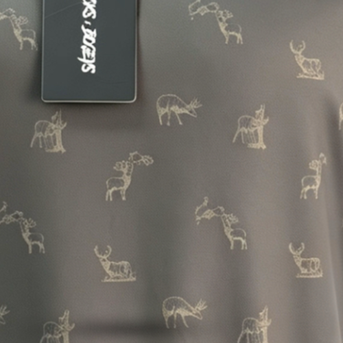"Get Bucked" Golf Polo - Brown