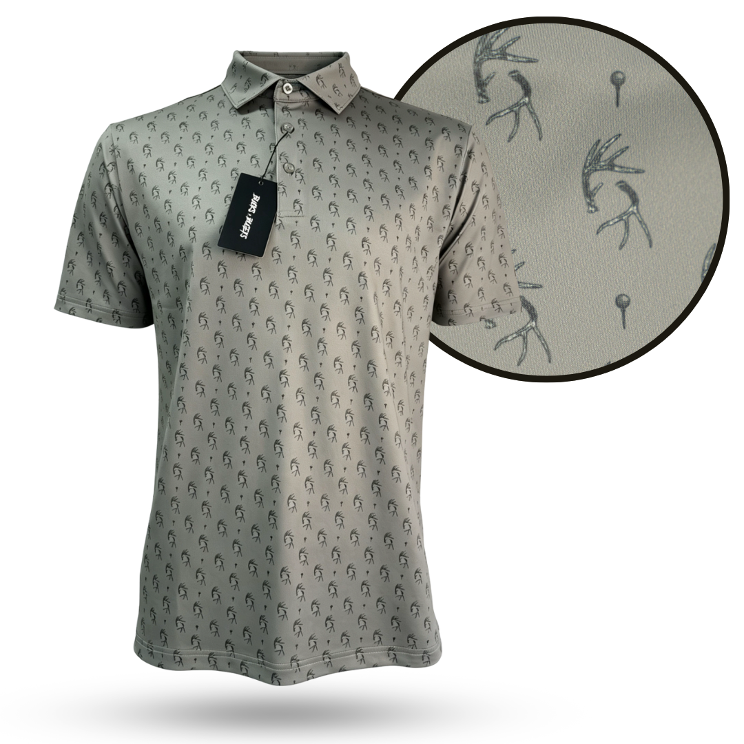 "Tees & Tines" Golf Polo