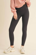 Yelete Full Size Fleece Lined High Waisted Leggings for Comfort