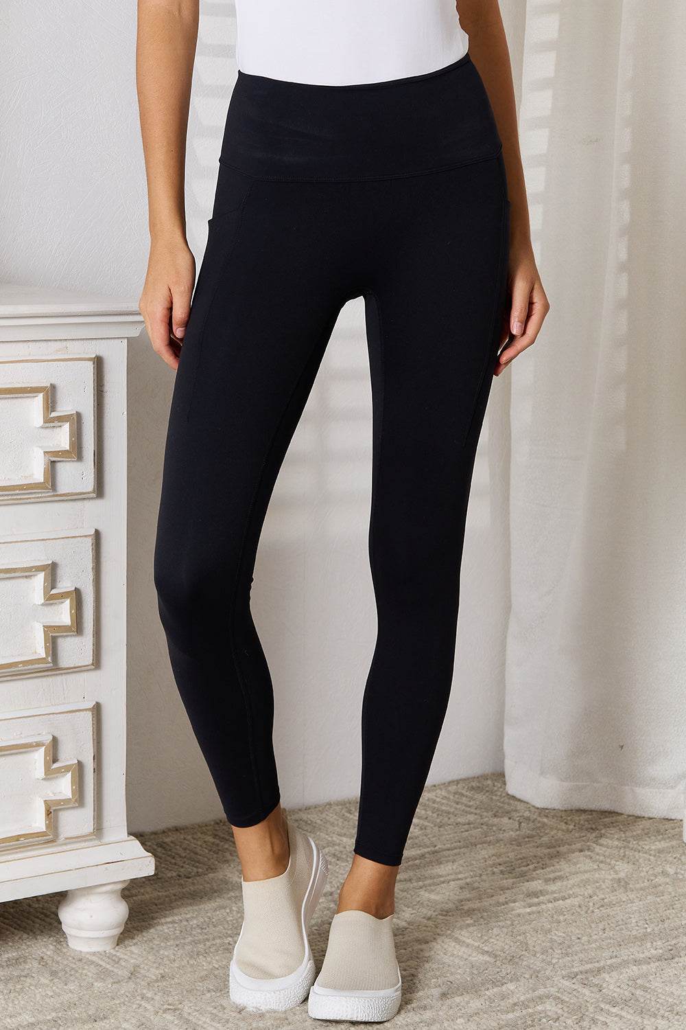Basic Bae Wide Waistband Sports Leggings for Active Wear