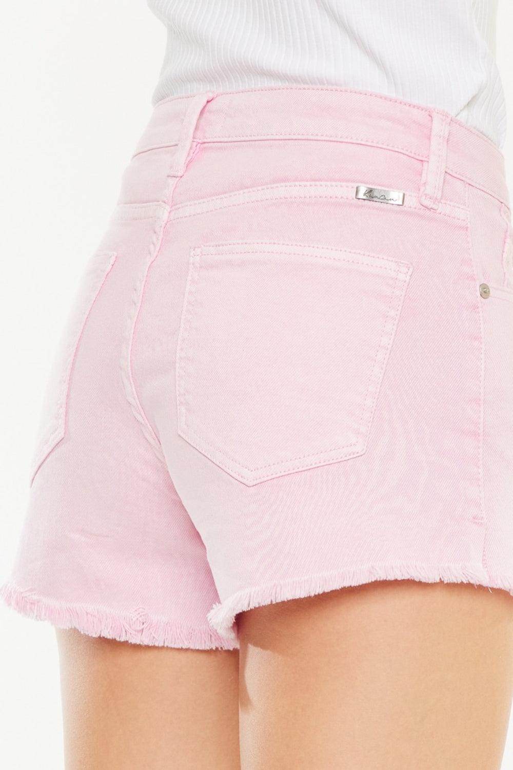 Kancan Raw Hem High Waist Denim Shorts for Trendy Style