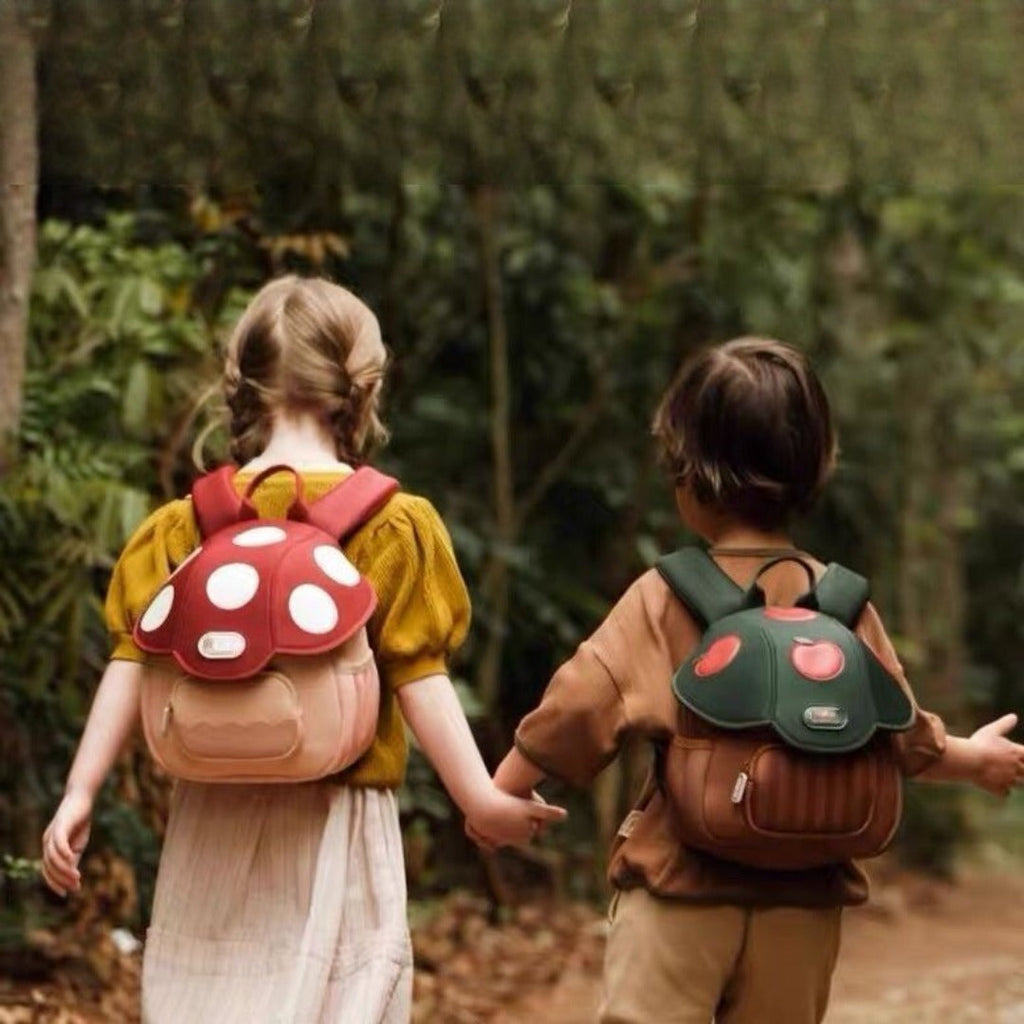 Adorable Toddler Purse – Cute Mushroom Design Bag for Children, Lightweight Travel Backpack, 3D Kindergarten Style