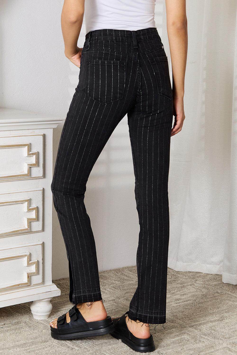 Kancan Striped Pants with Pockets for Chic Style