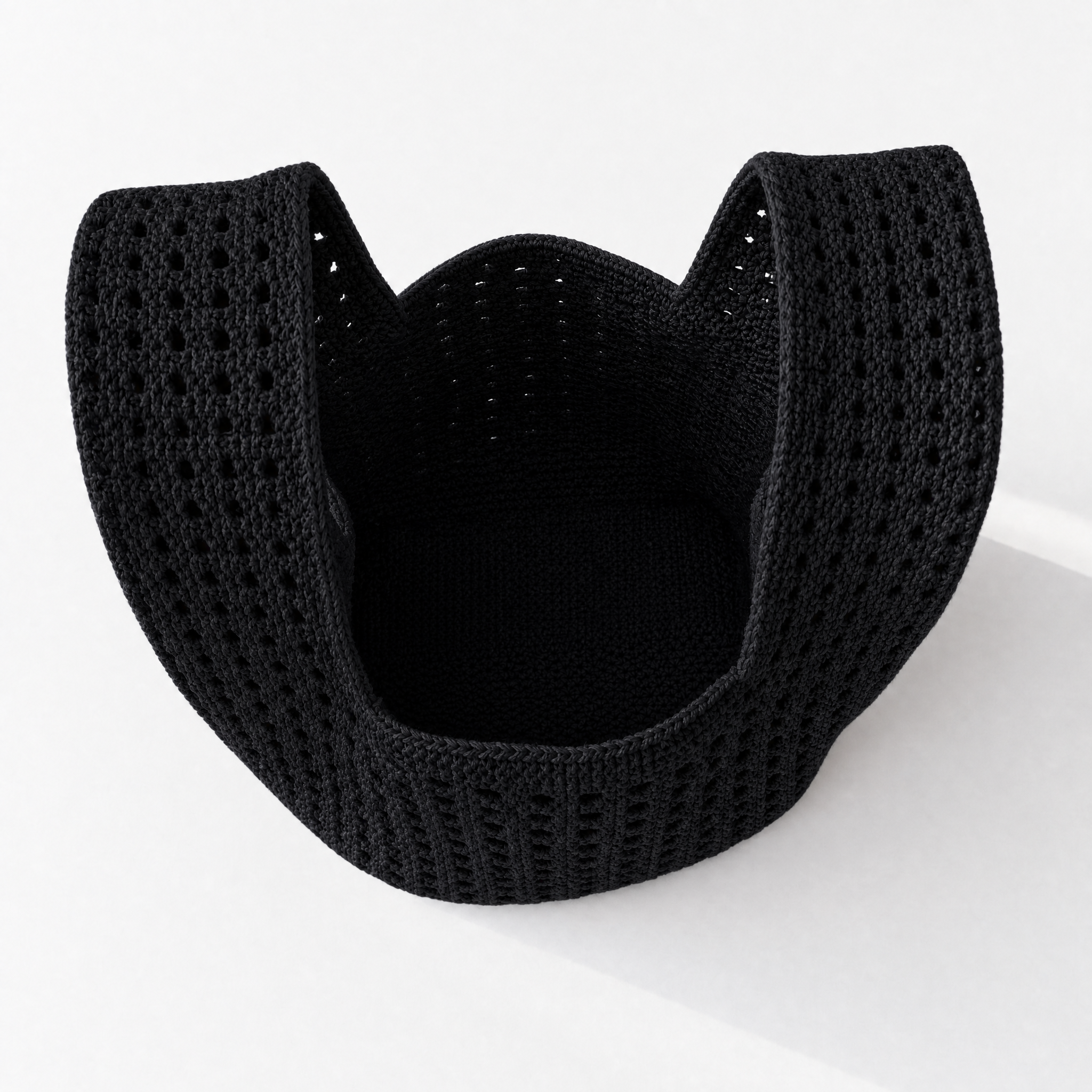 The Black Crochet Handbag