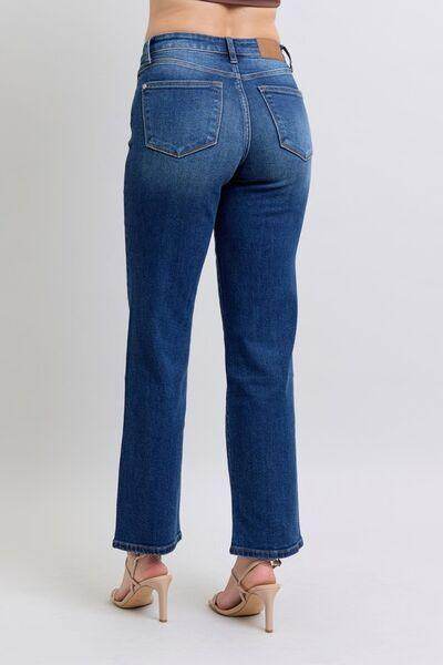 Judy Blue Full Size Side Seam Detail Straight Jeans