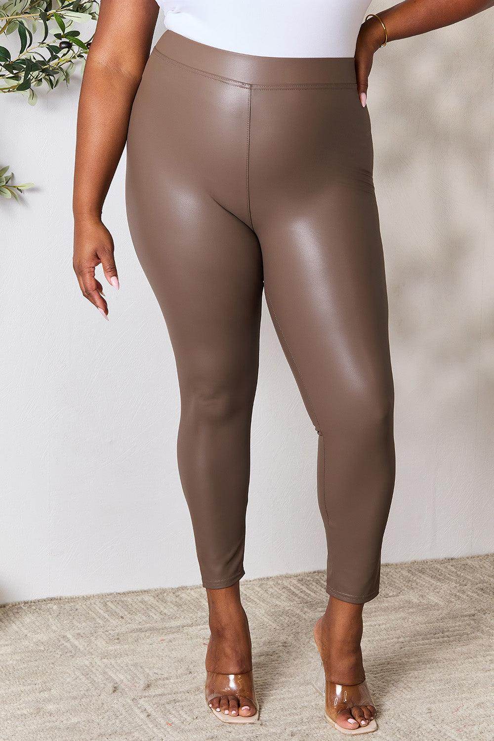 e.Luna Full Size High Waist Skinny Pants for Women