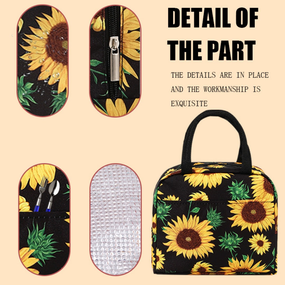 Premium Digital Printing Pattern Thermal Insulation Bag – Stylish Lunch Bag & Tote Aluminum Foil Ice Bag for Fresh-Keeping Storage