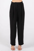 GeeGee High-Waisted Pleated Pants for Chic Style