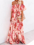 Off-Shoulder Tiered Maxi Dress