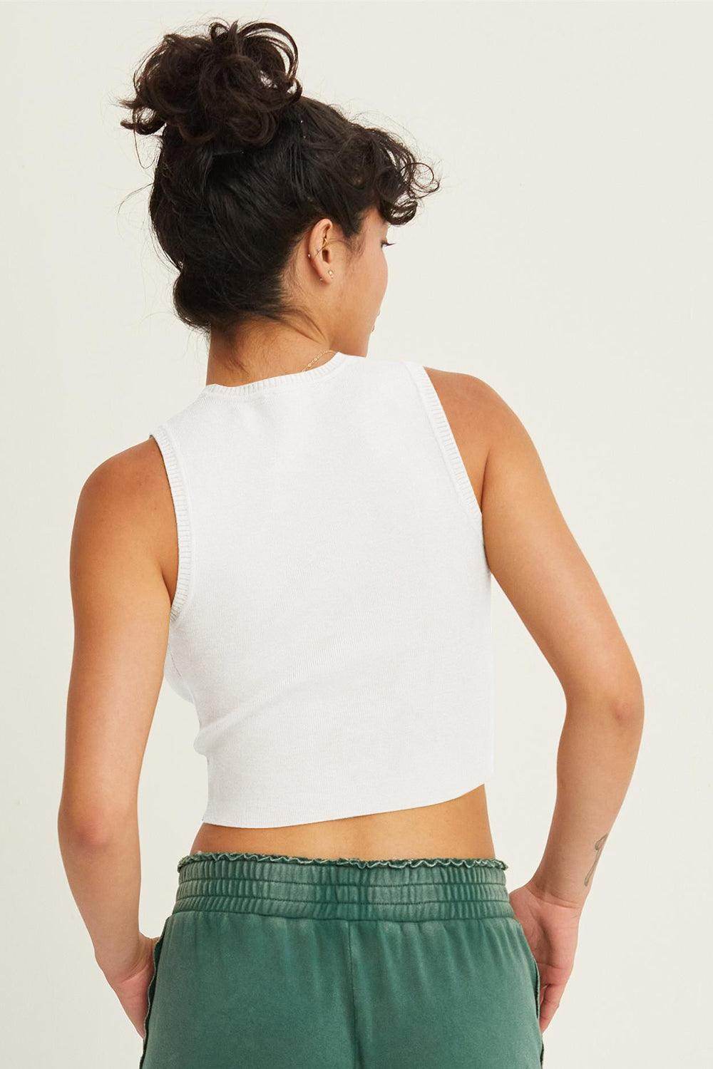 HYFVE Ribbed Knit Cropped Tank Top for Casual Style