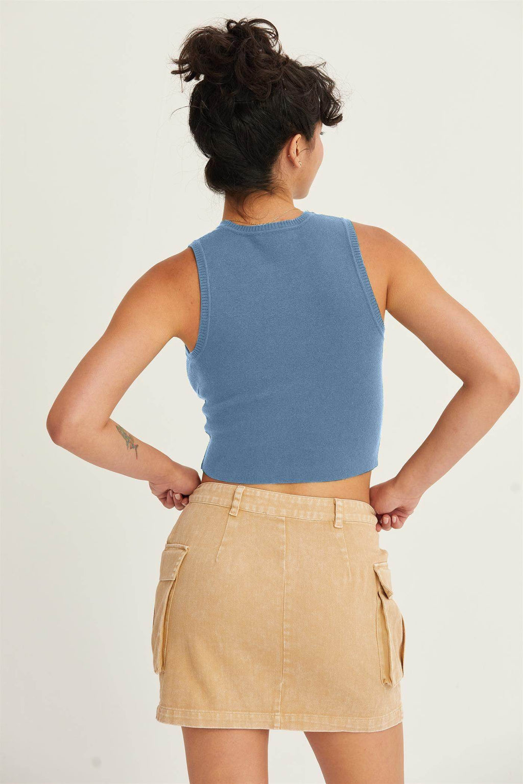 HYFVE Ribbed Knit Cropped Tank Top for Casual Style