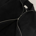 Two-way zipper high collar wool jacket