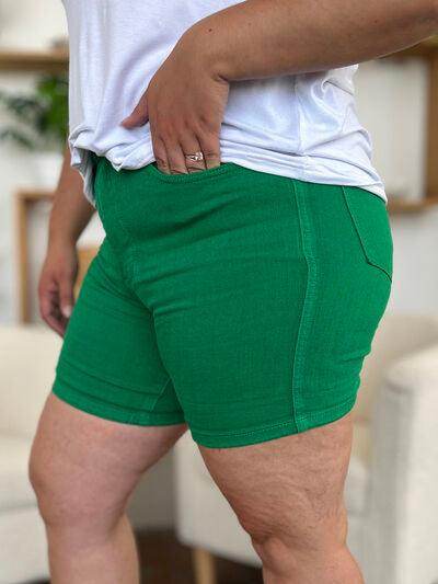 Judy Blue Full Size Tummy Control Denim Shorts for Women