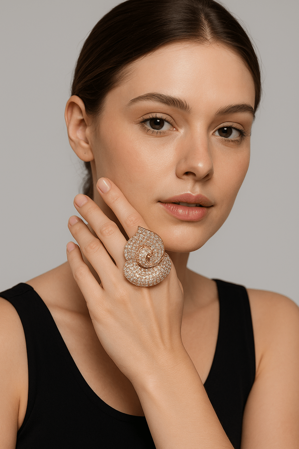 Bloom Boldly 🌸 | Orchid 18K Gold Plated Statement Ring