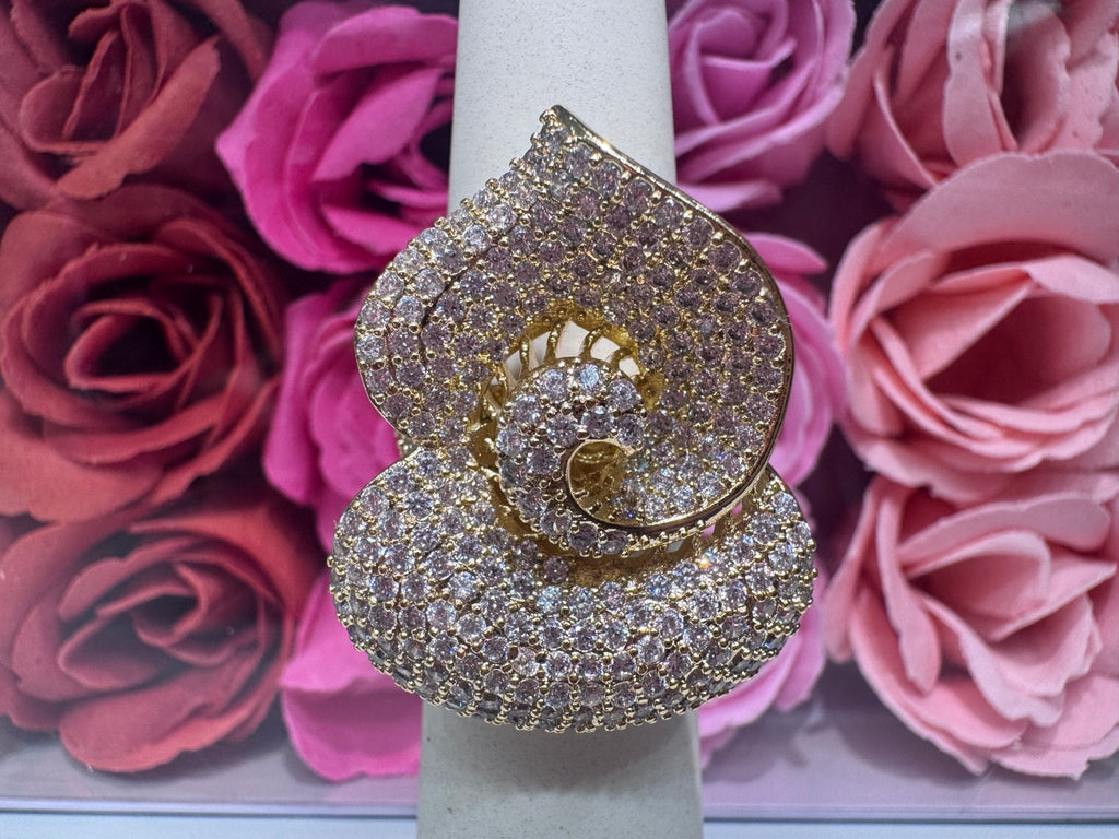 Bloom Boldly 🌸 | Orchid 18K Gold Plated Statement Ring