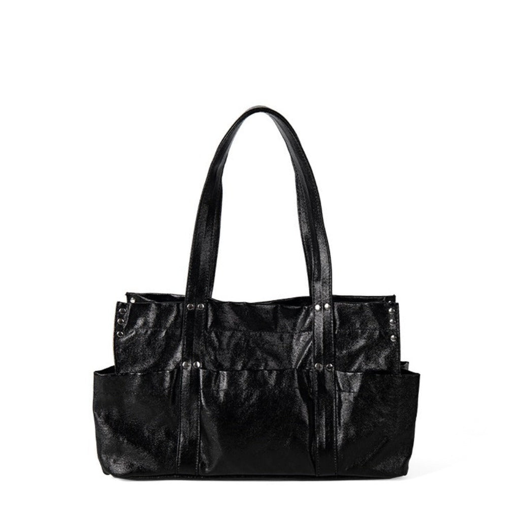 Stylish Metallic Hobo Tote Purse - Summer Design Large Capacity Multi-Compartment Shoulder Bag for Women