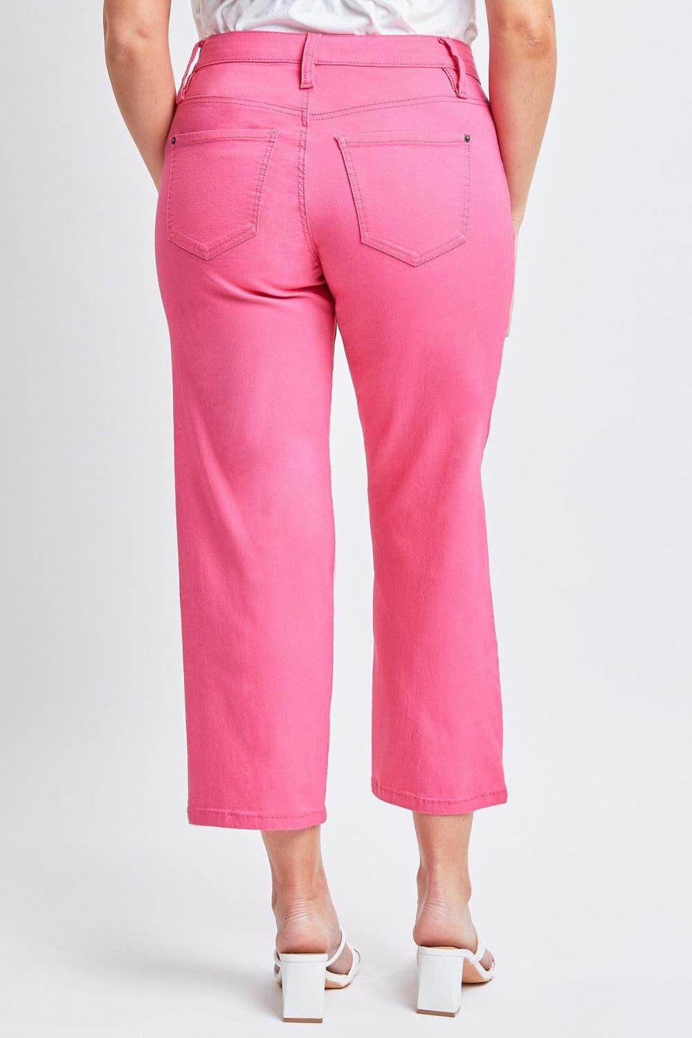 YMI Jeanswear Full Size Mid-Rise Hyperstretch Cropped Pants