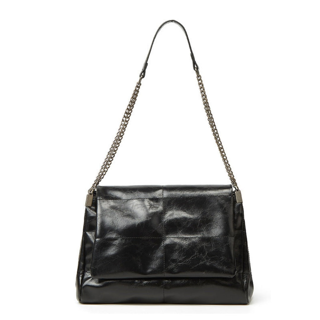 Crossbody shoulder quilted large capacity bag women, versatile commuter bag, chain crossbody bag, shoulder bag