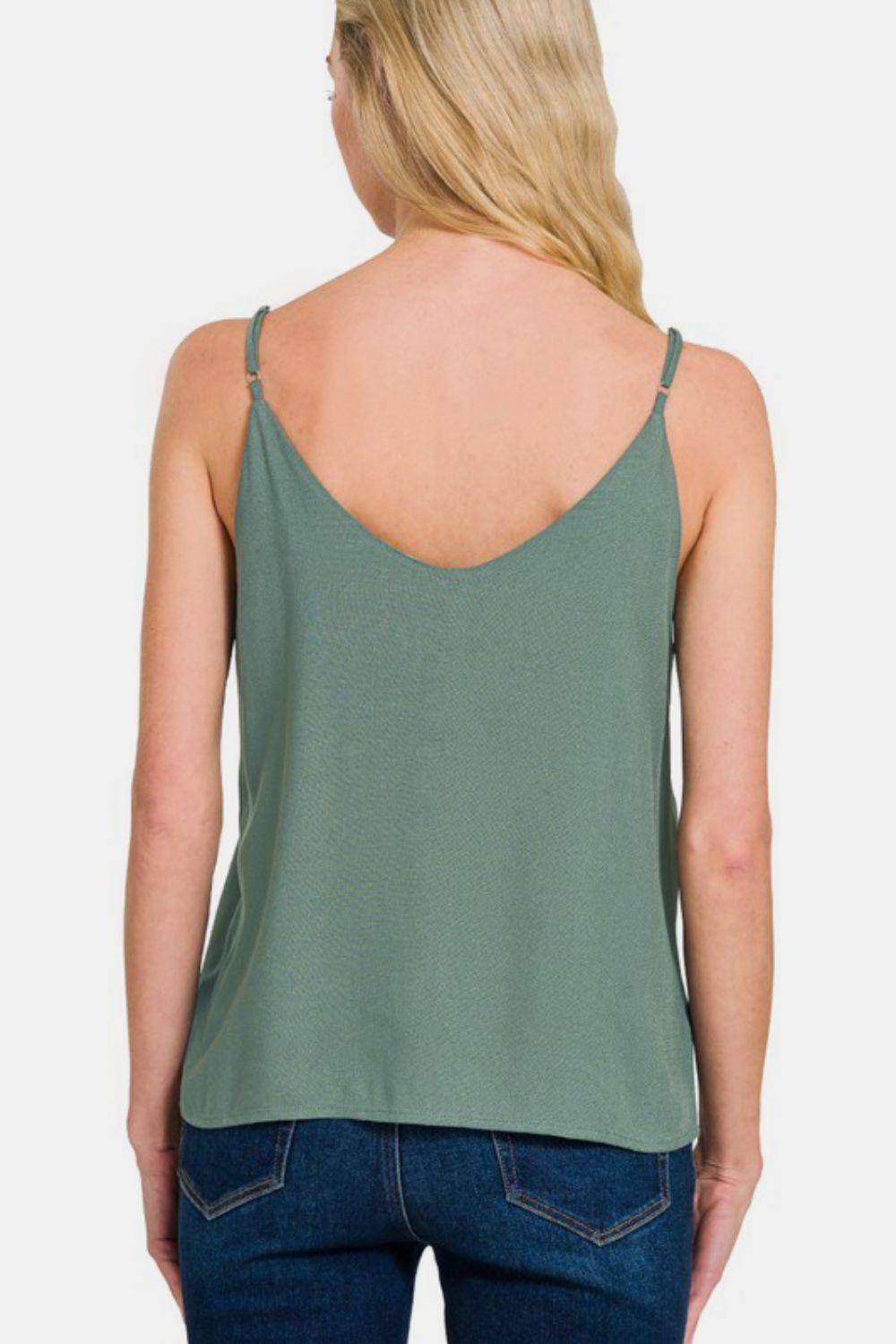Zenana Two Layered Spaghetti Strap Cami for Women