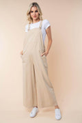 White Birch Sleeveless Wide Leg Jumpsuit for Women