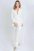 Call Me Coco Diamond Aquamarine Tweed Blazer
