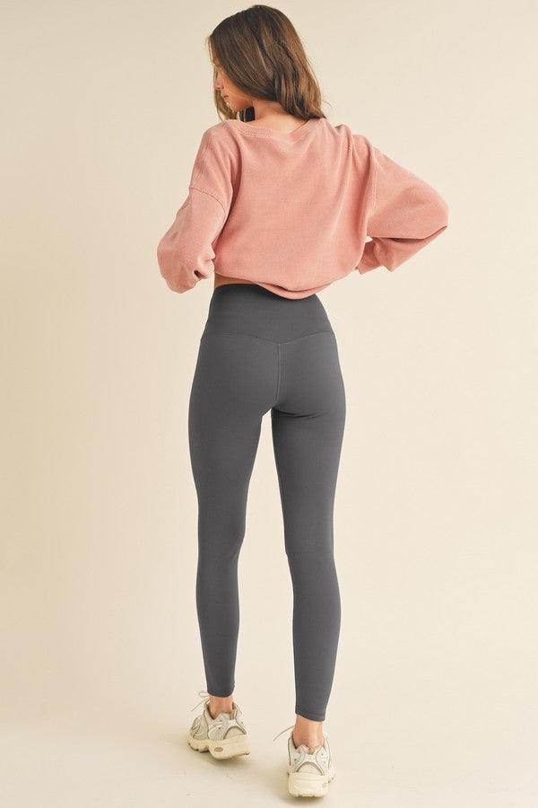 Yelete Full Size Fleece Lined High Waisted Leggings for Warmth