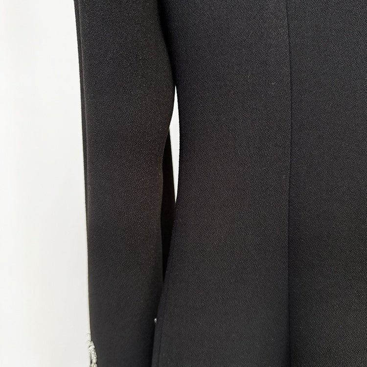 Crystal Embellished Blazer Evening Gown(MS300)