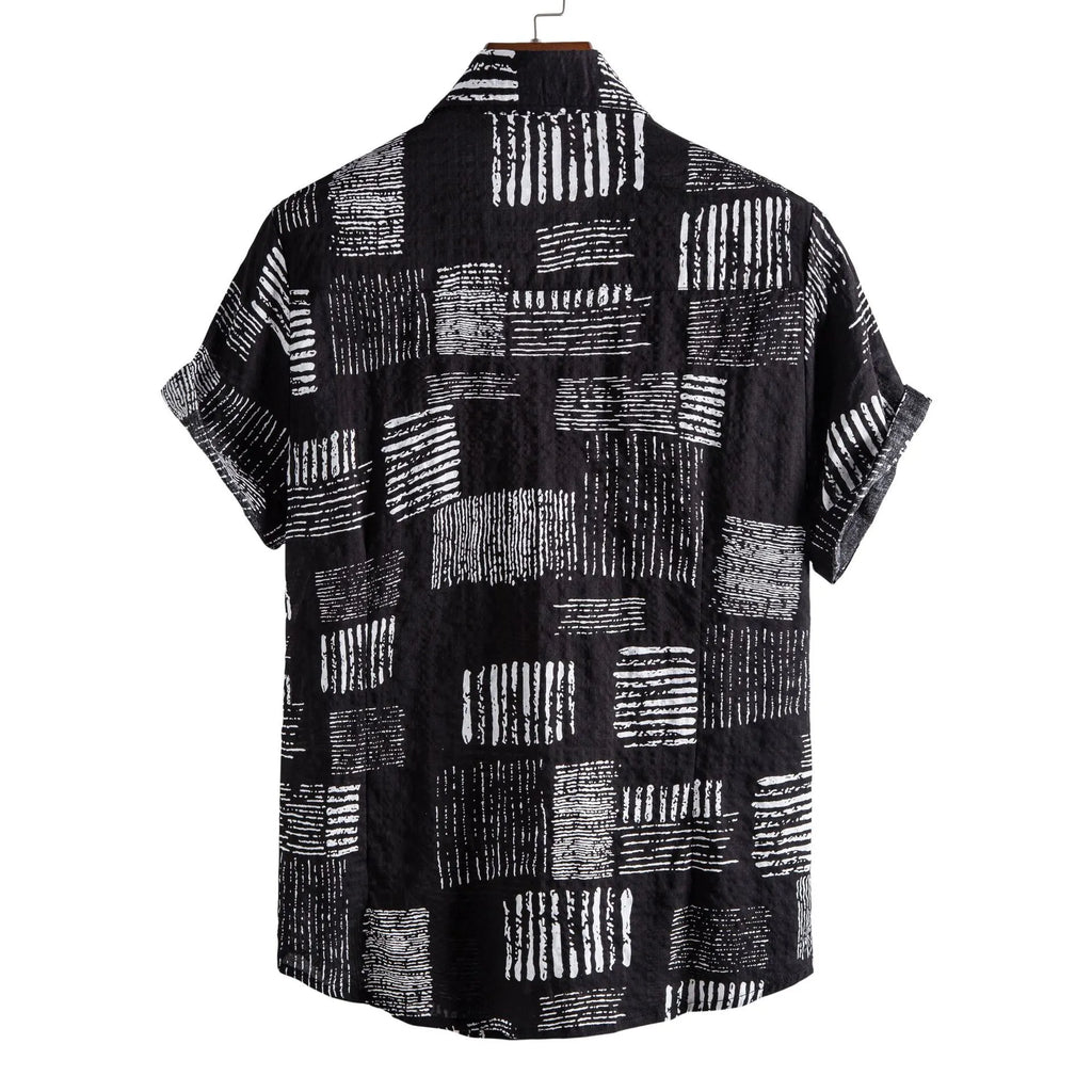 Casual Printed Short Sleeve Shirt