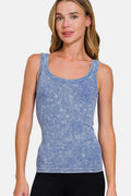 Zenana Ribbed Scoop Neck Tank for Layering and Style