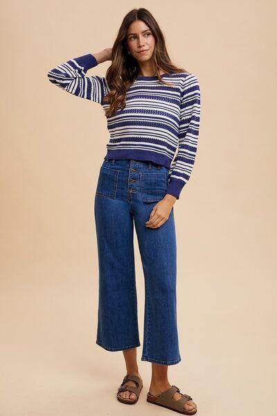 Annie Wear Button Fly High Waist Jeans for Women