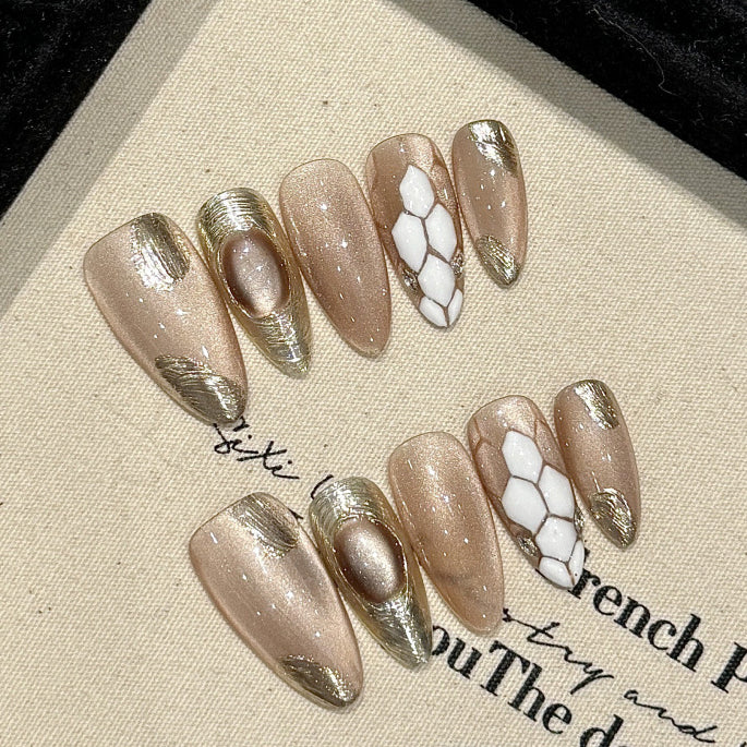 0937- Handmade press on nails fake nails removable