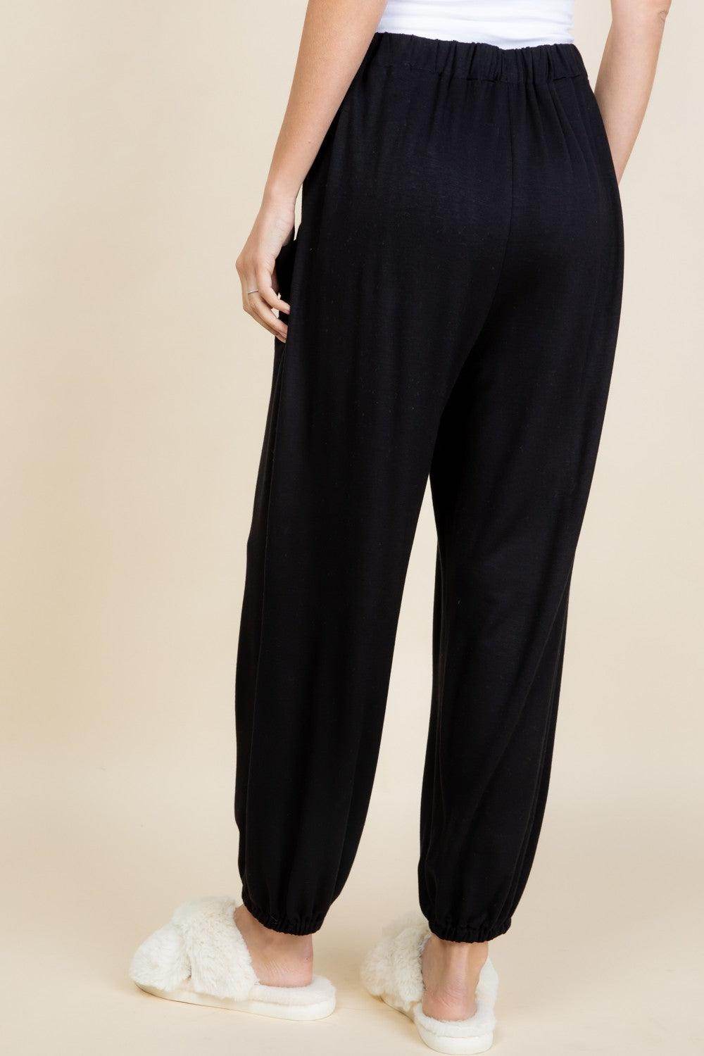 Super Lady Full Size Drawstring Elastic Waist Joggers